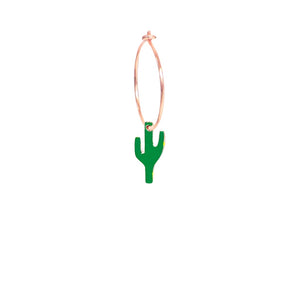 Orecchino Cerchio Mono Cactus