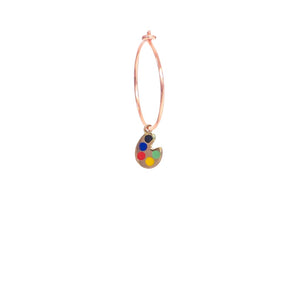 Orecchino Cerchio Mono Palette Colori